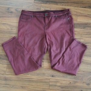 Maurices brand wine colored jeggings. Never worn
